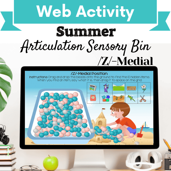 Sensory Bin: Summer Articulation /Z/-Medial Position Cover Image
