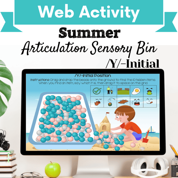 Sensory Bin: Summer Articulation /Y/-Initial Position Cover Image