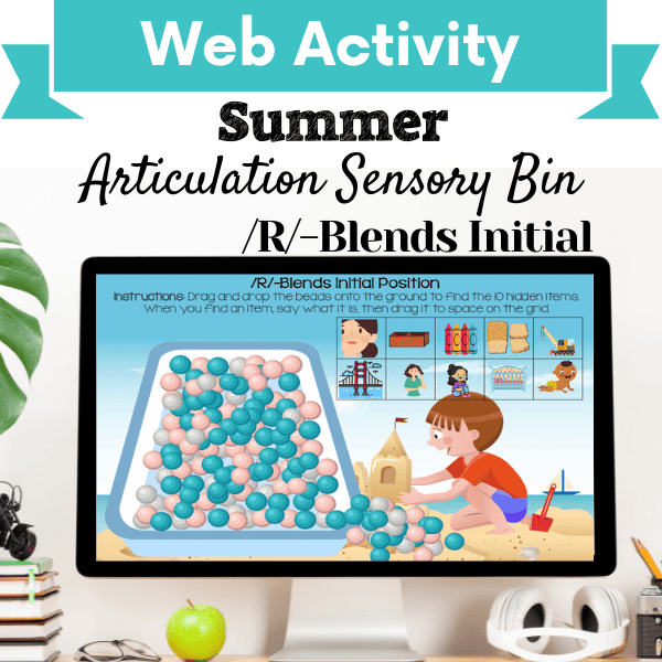 Sensory Bin: Summer Articulation /R/-Blends Initial Position Cover Image