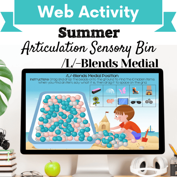 Sensory Bin: Summer Articulation /L/-Blends Medial Position Cover Image