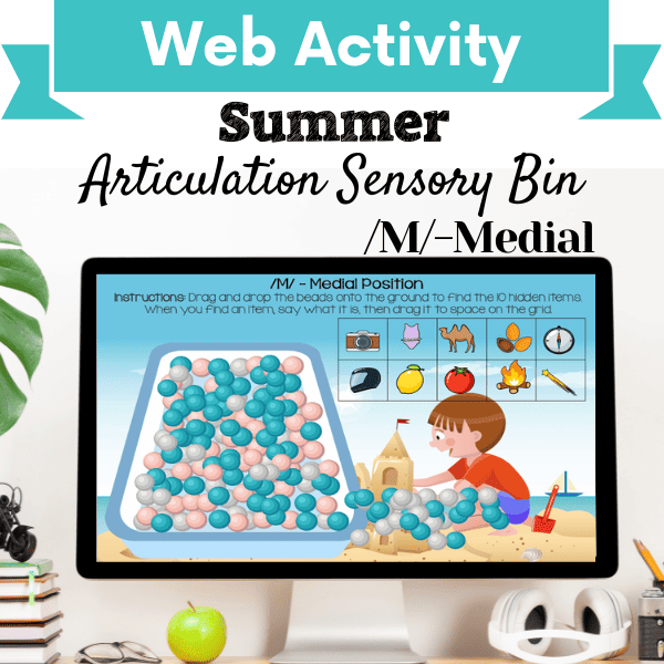 Sensory Bin: Summer Articulation /M/-Medial Position Cover Image