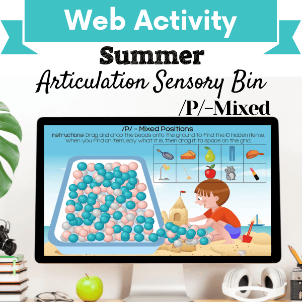 Sensory Bin: Summer Articulation /P/-Mixed Positions Cover Image