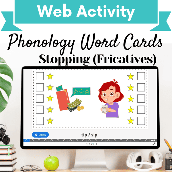 Phonology Word Cards: Stopping (Fricatives) Cover Image