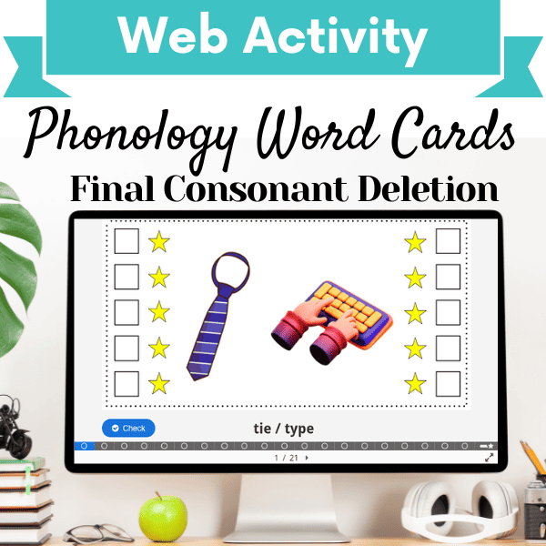 Phonology Word Cards: Final Consonant Deletion Cover Image