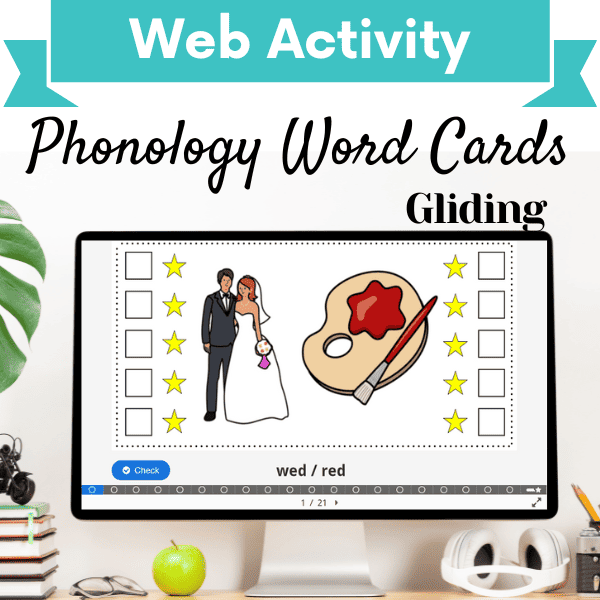 Phonology Word Cards: Gliding Cover Image