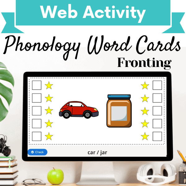 Phonology Word Cards: Fronting Cover Image