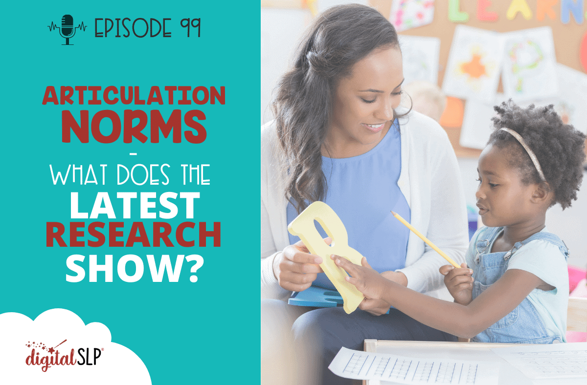 Articulation Norms What Does the Latest Research Show?