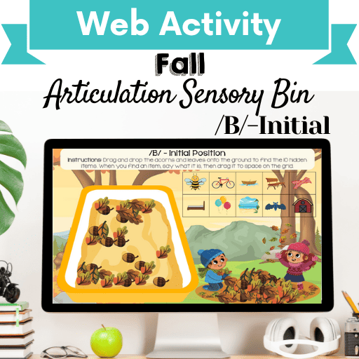 Sensory Bin: Fall Articulation /B/-Initial Position Cover Image