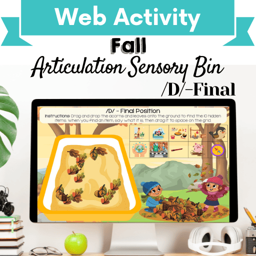 Sensory Bin: Fall Articulation /D/-Final Position Cover Image