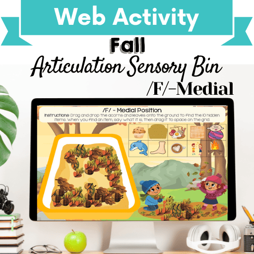 Sensory Bin: Fall Articulation /F/-Medial Position Cover Image