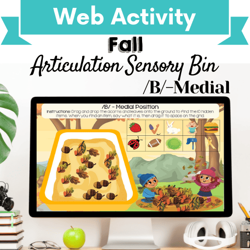 Sensory Bin: Fall Articulation /B/-Medial Position Cover Image