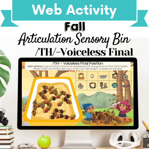 Sensory Bin: Fall Articulation /TH/-Voiceless Final Position Cover Image
