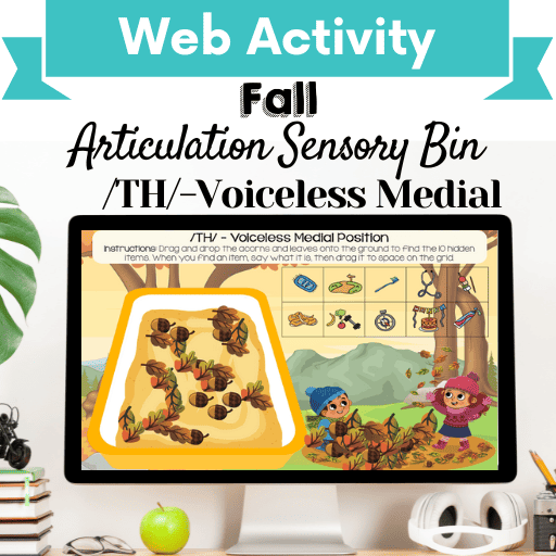 Sensory Bin: Fall Articulation /TH/-Voiceless Medial Position Cover Image