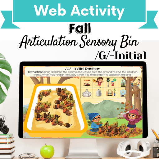 Sensory Bin: Fall Articulation /G/-Initial Position Cover Image