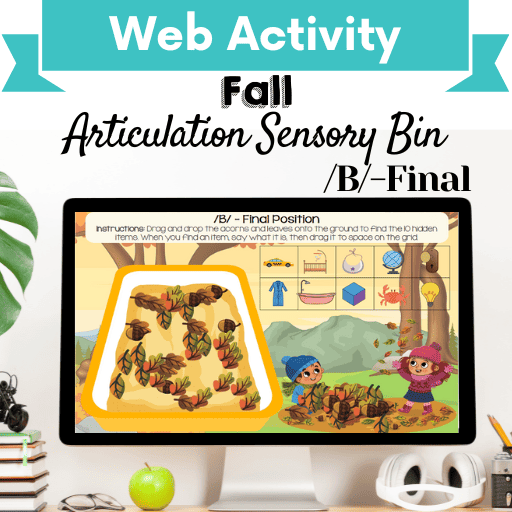 Sensory Bin: Fall Articulation /B/-Final Position Cover Image