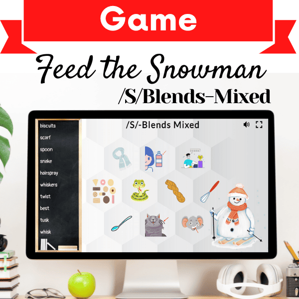 Feed the Snowman Game – /S/-Blends Mixed Cover Image
