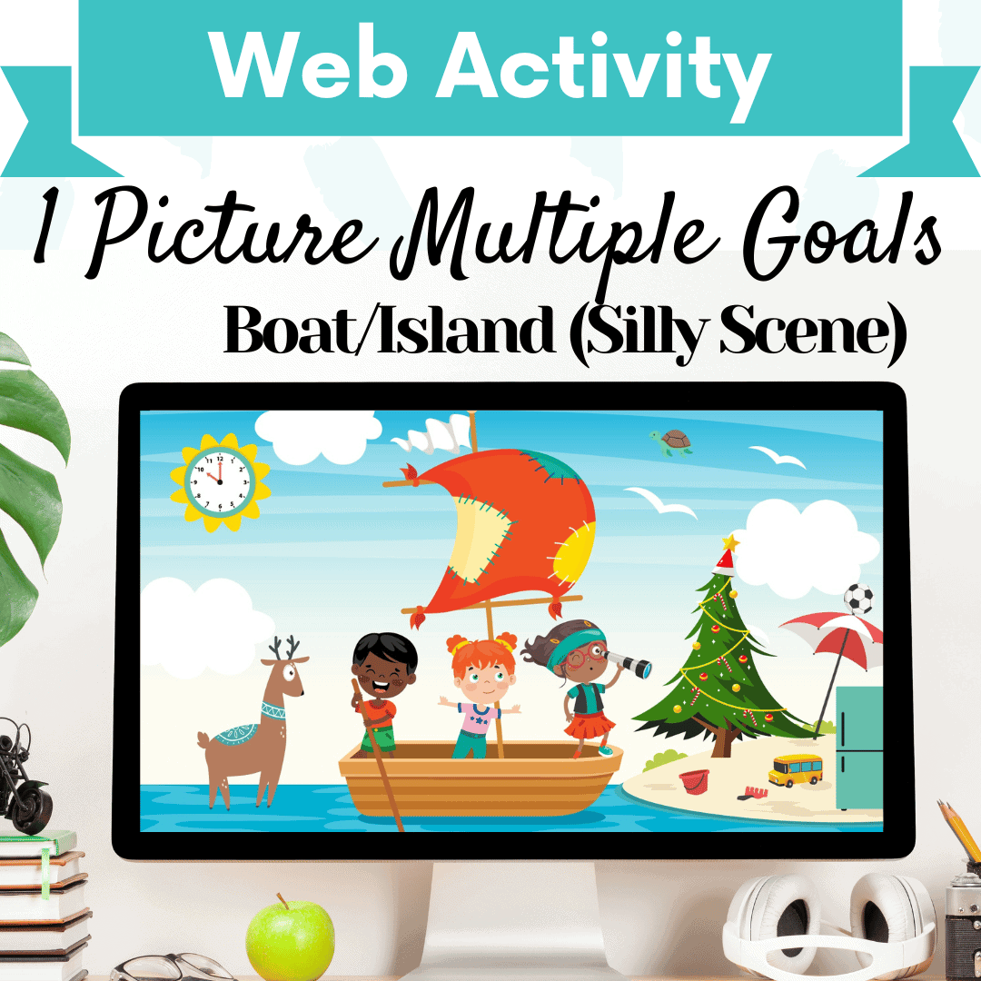 1 Picture Scene Multiple Goals – Boat/Island (Silly) Cover Image