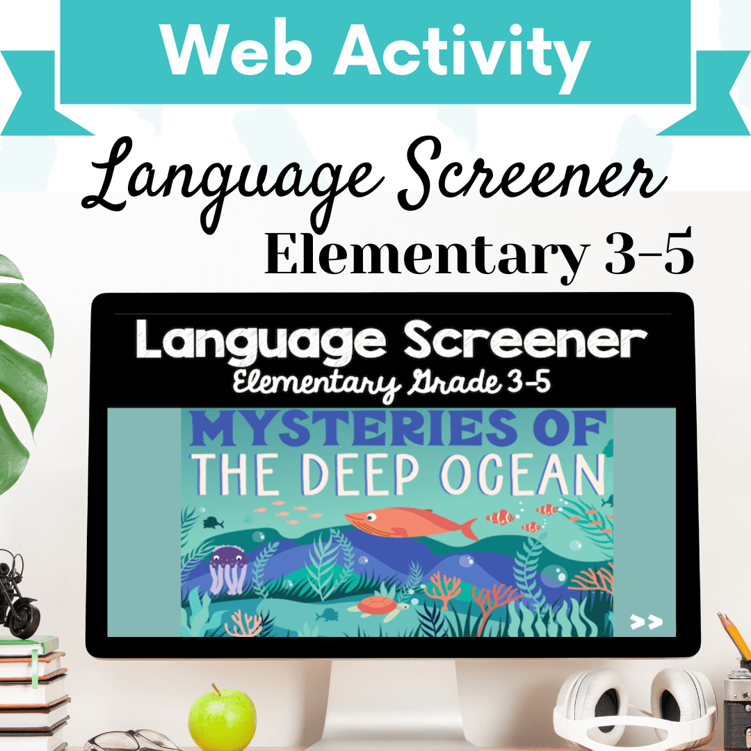 Language Screener – Elementary Grade 3-5 Cover Image