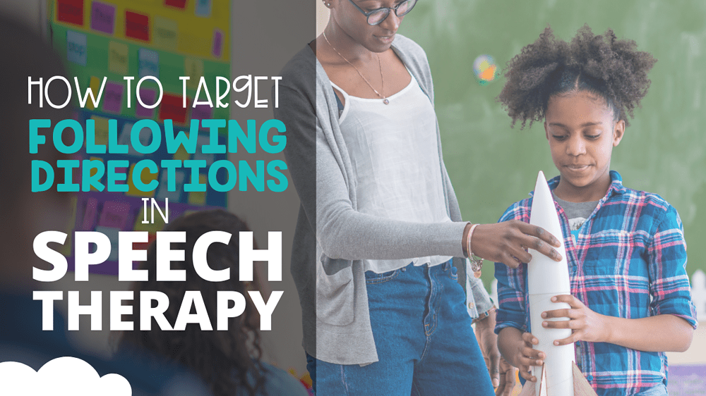 following directions in speech therapy
