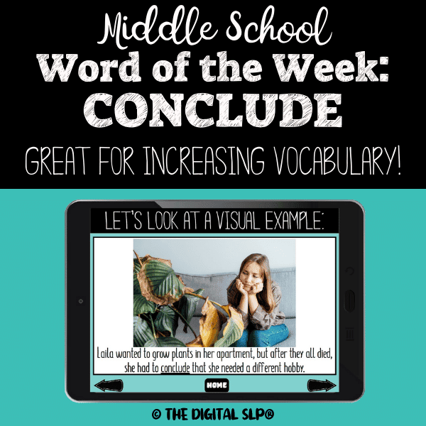 Middle School Word of the Week: Conclude Cover Image