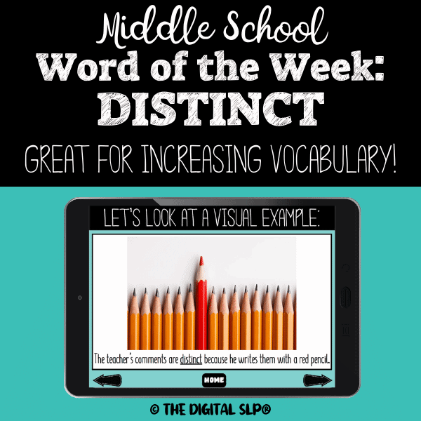 Middle School Word of the Week: Distinct Cover Image