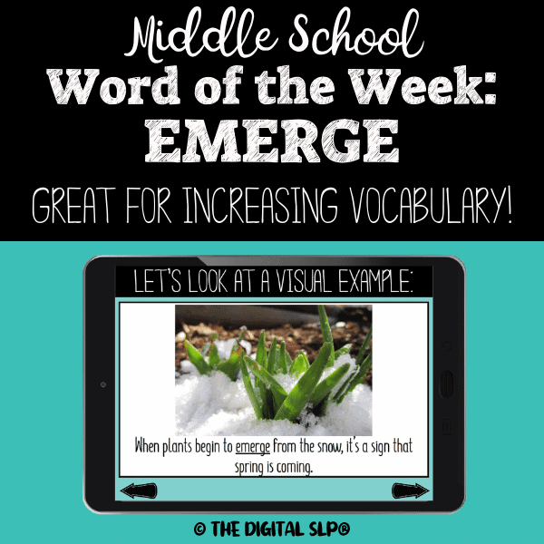 Middle School Word of the Week: Emerge Cover Image