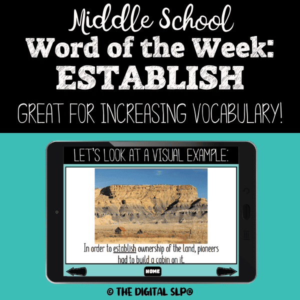 Middle School Word of the Week: Establish Cover Image