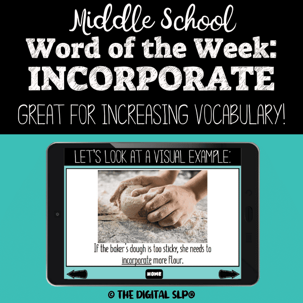 Middle School Word of the Week: Incorporate Cover Image
